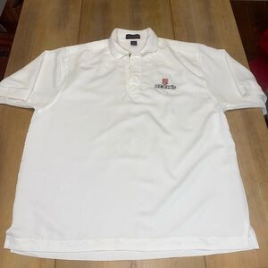 Classic Beck’s White Corduroy Polo Shirt